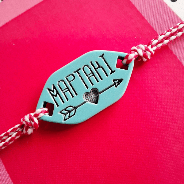 Μαρτάκι με τιρκουάζ λεπτομέρεια